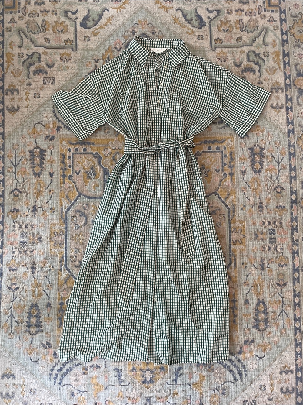 Tuckernuck Pomander Place Green Gingham Zacara Dress - Picture 2 of 4